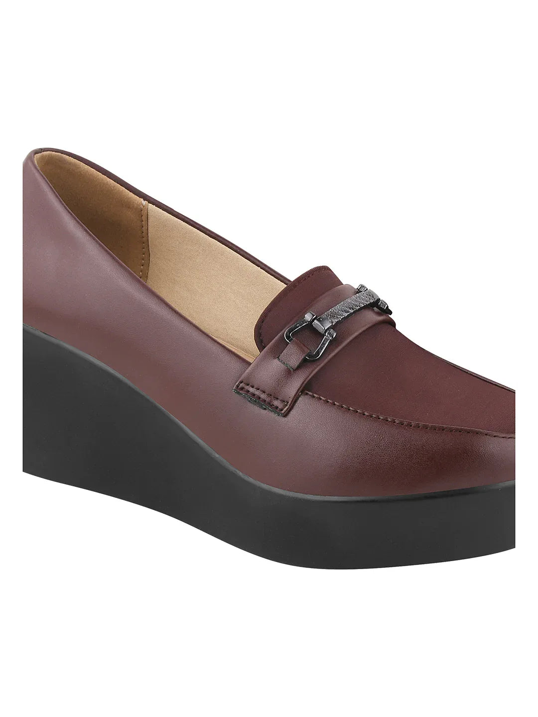 Smart Casual Low Platform Wedge Loafers