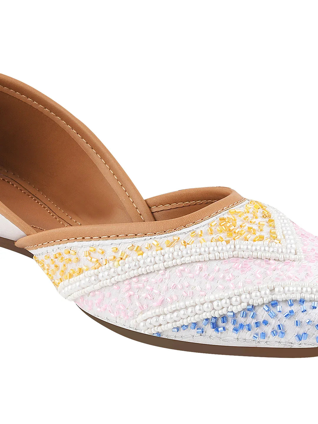 Festive Pastel Work Comfortable Juttis