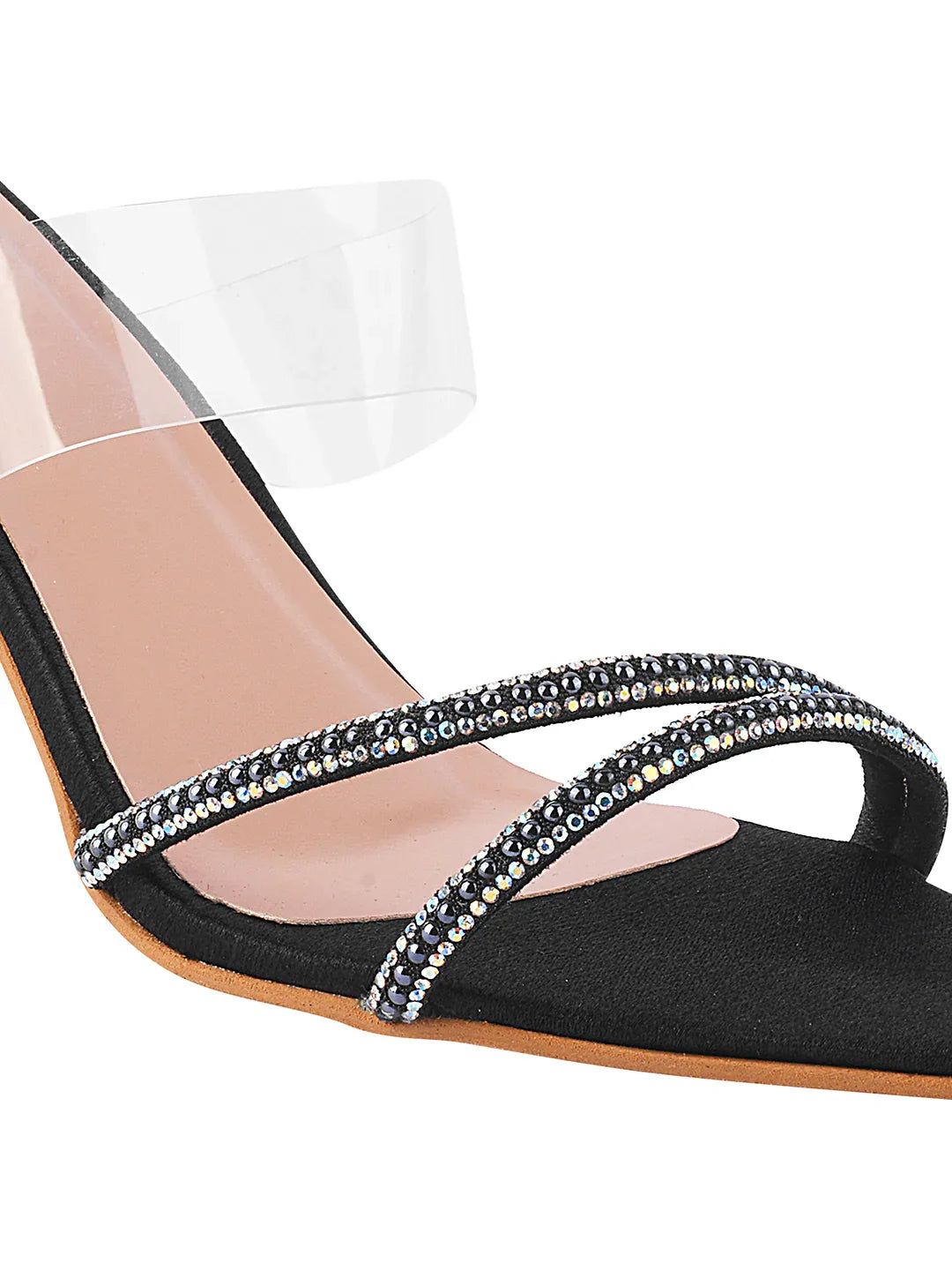 Elegant Pointed Toe Transparent Heels