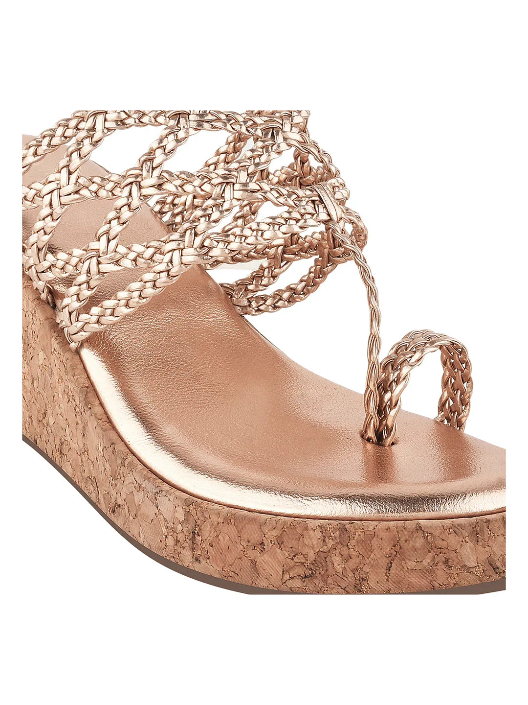 Braided Comfort Cork Wedges