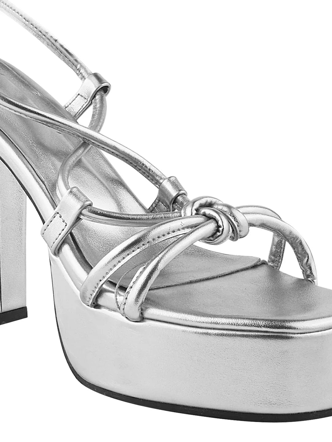 Lace-Up Platform Block Heel Sandals