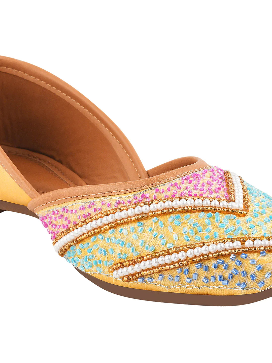 Festive Pastel Work Comfortable Juttis