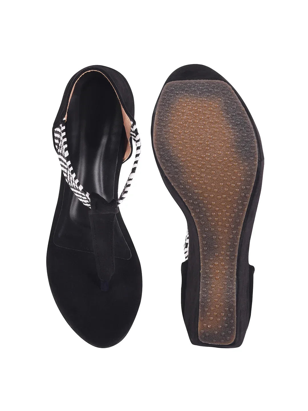 T-Strap Comfort Wedge Sandals