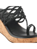 Braided Comfort Cork Wedges