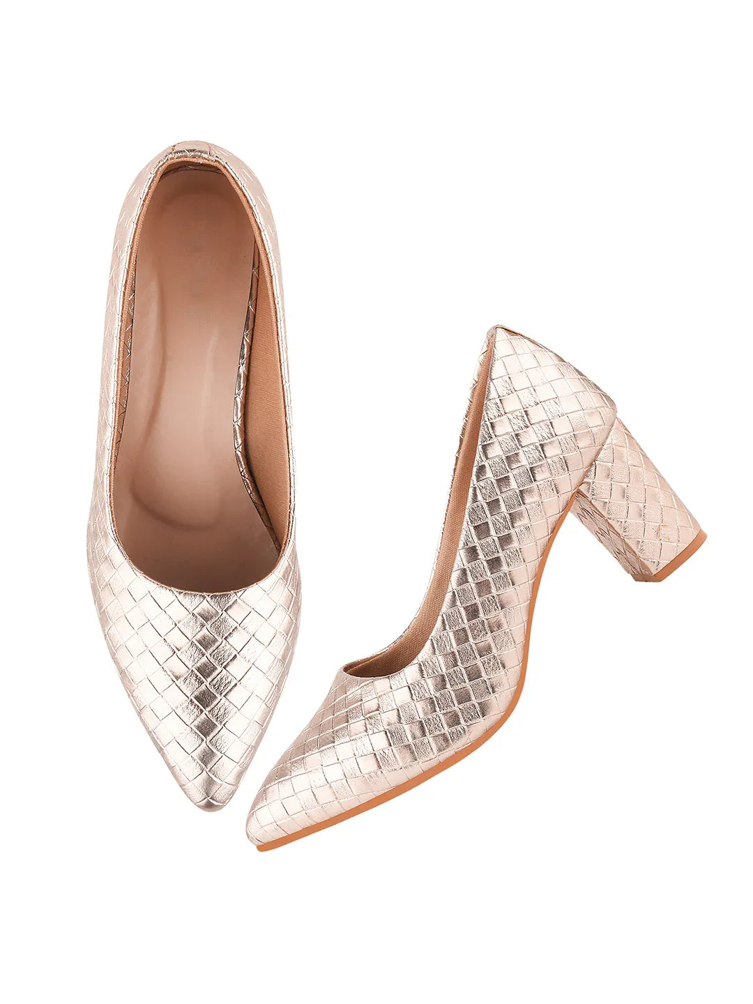 TRYME Comfortable Stylish Alluring Pumps Light Weight Trendy Block Heels For Women & Girls