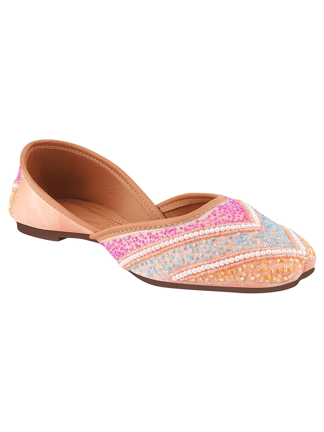 Festive Pastel Work Comfortable Juttis