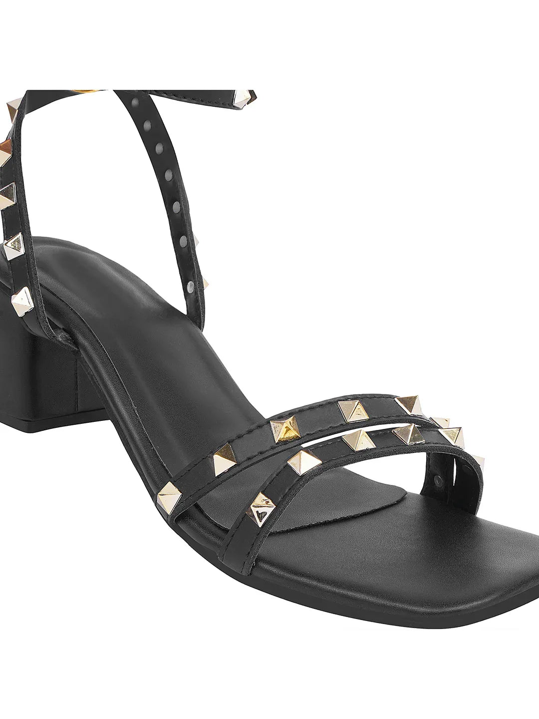 Statement Stud Block Heels