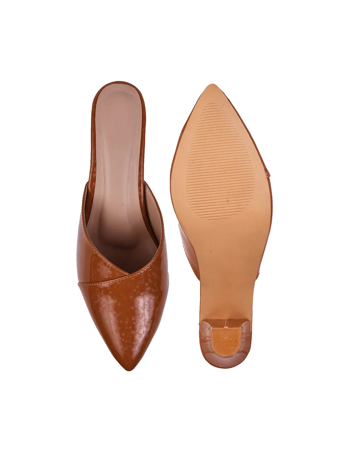 Classic Pointed-Toe Block Heel Mules