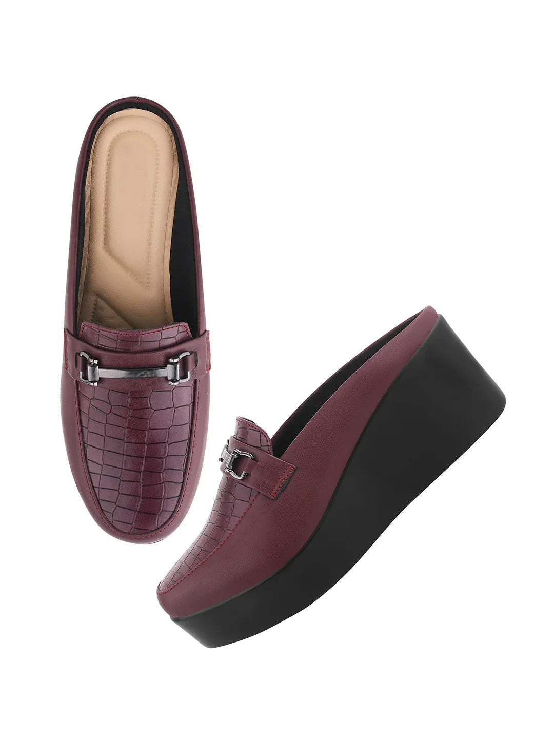 Everyday Comfort Low Wedge Slip-On Mules