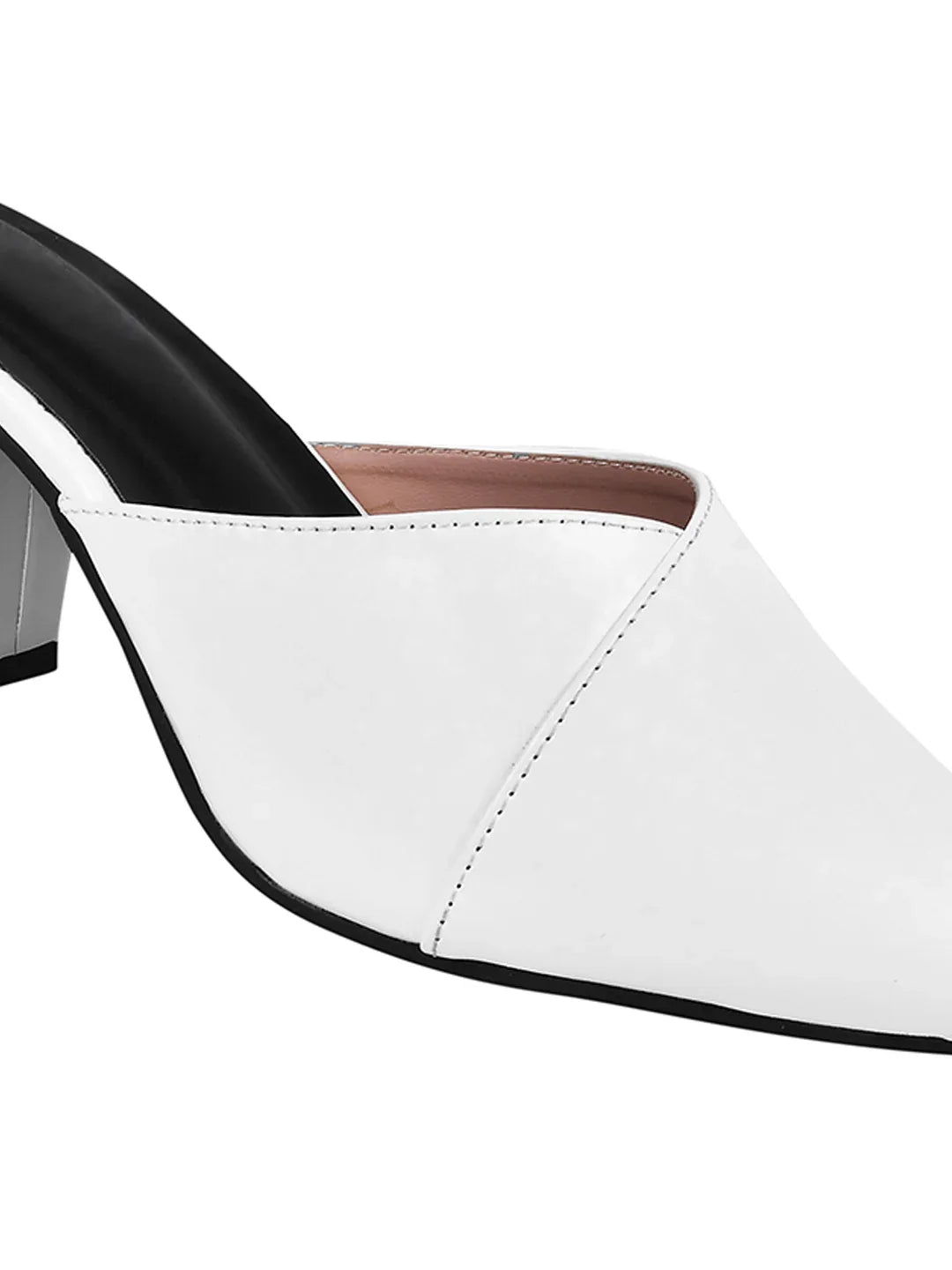 Classic Pointed-Toe Block Heel Mules