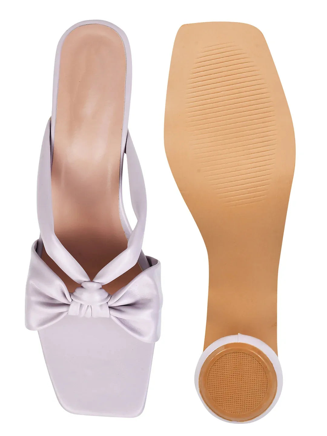 Elegant Knot Strap Block Heels