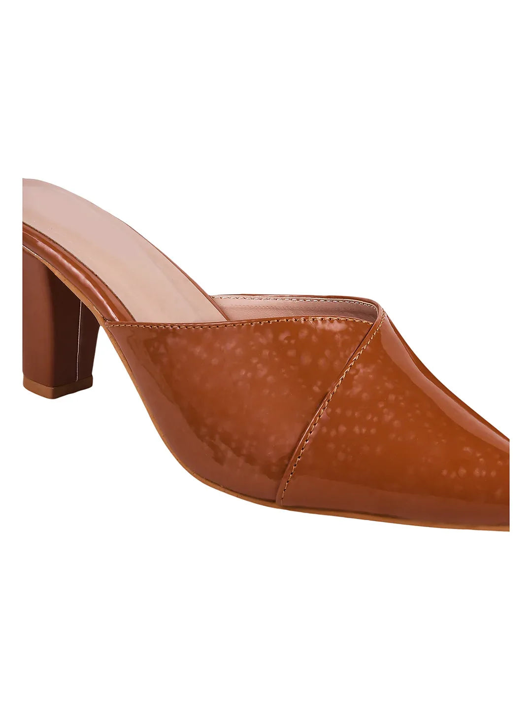 Classic Pointed-Toe Block Heel Mules