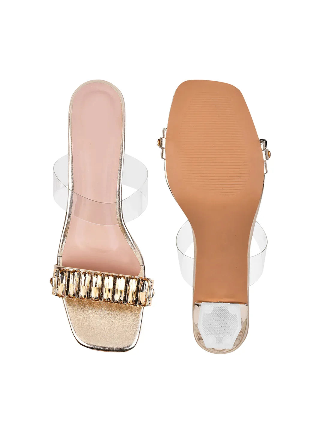 Diamond Shine Slip-On Heels