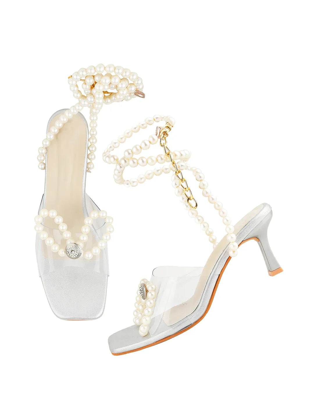 Elegant Pearl Party Heels