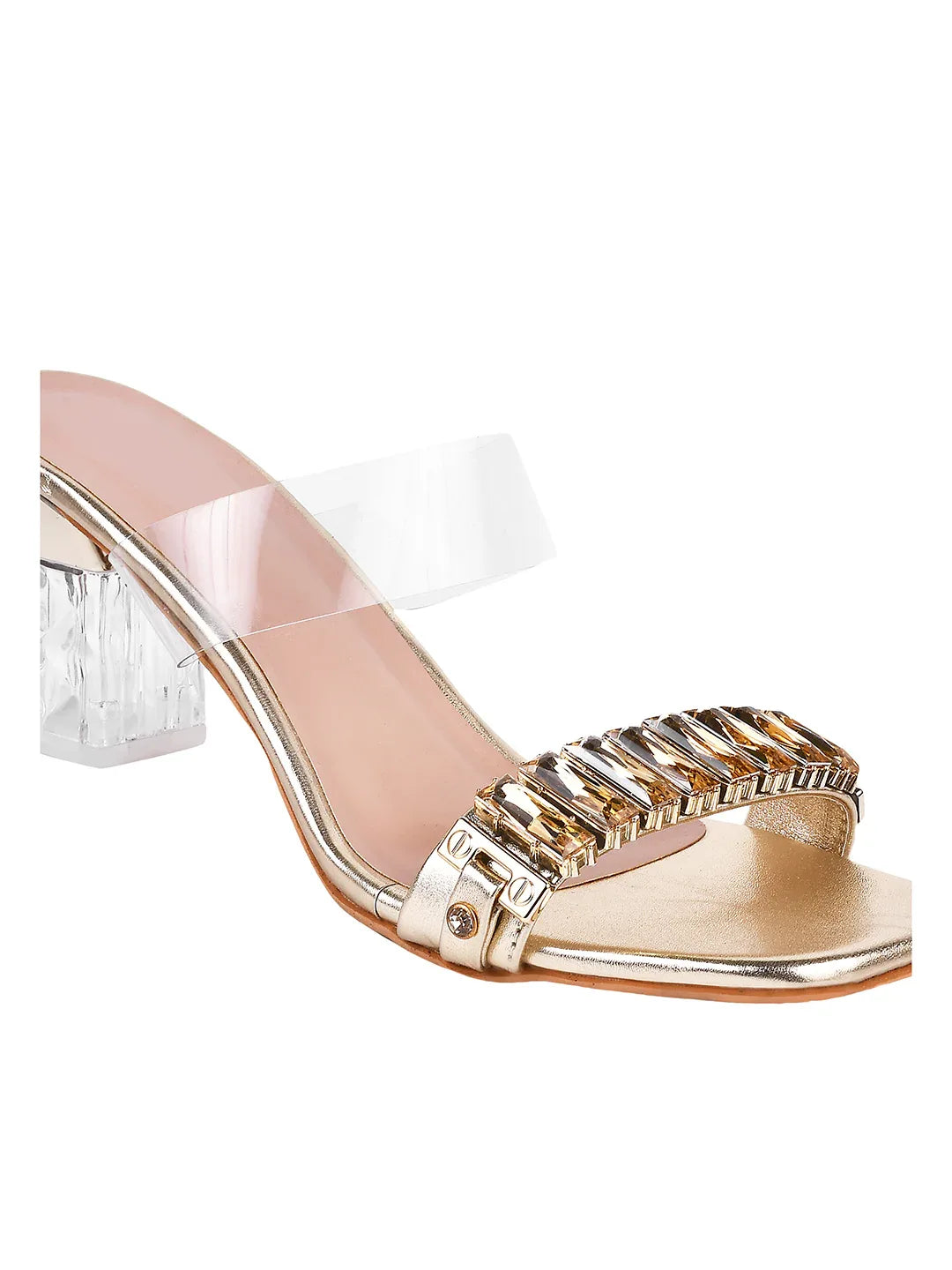 Diamond Shine Slip-On Heels