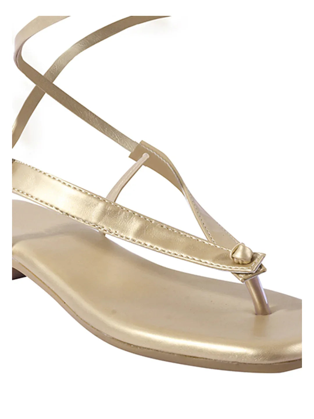 Minimal Tie-Up Strap Flats