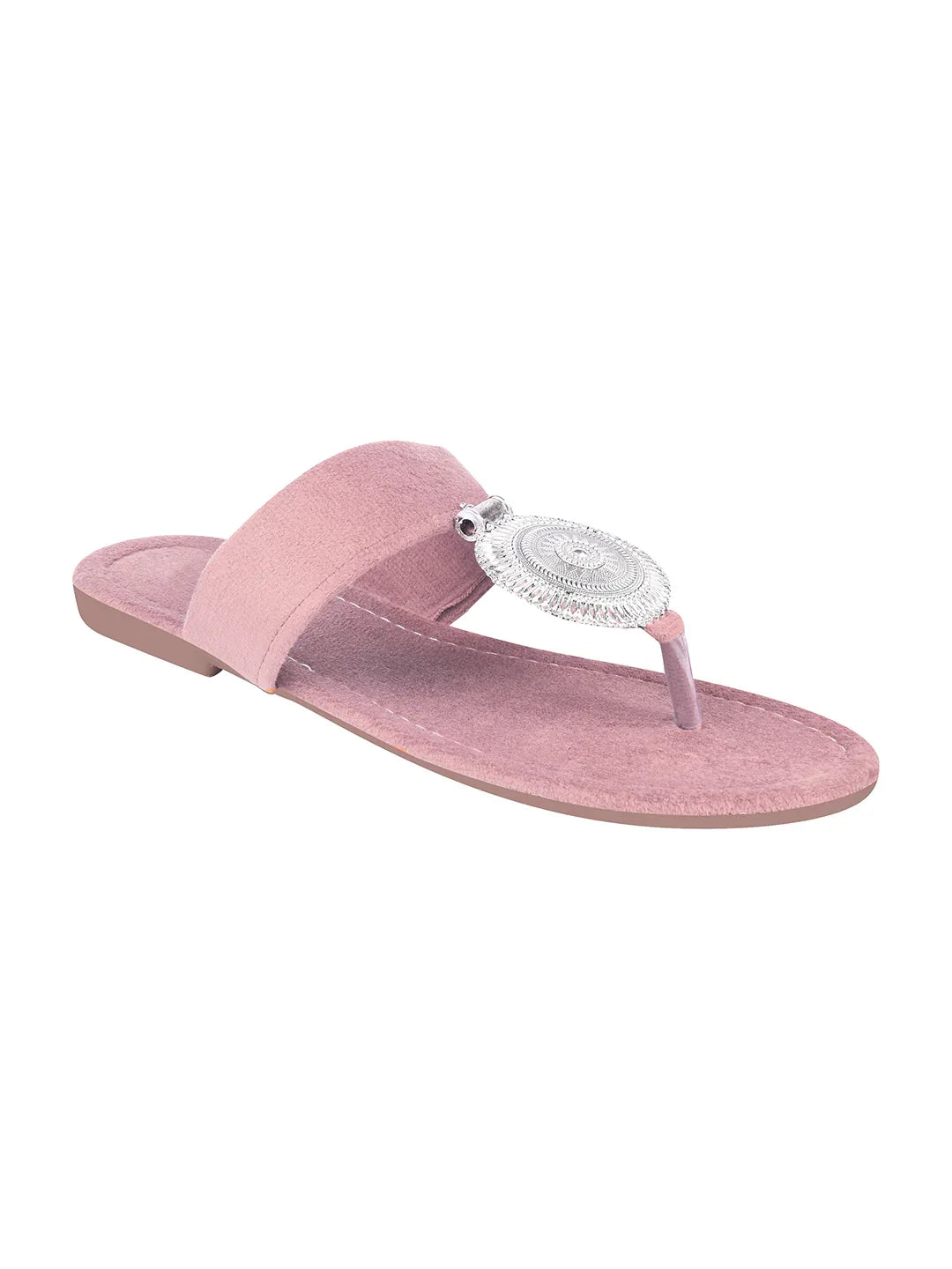 Minimal Ethnic Toe-Ring Flats