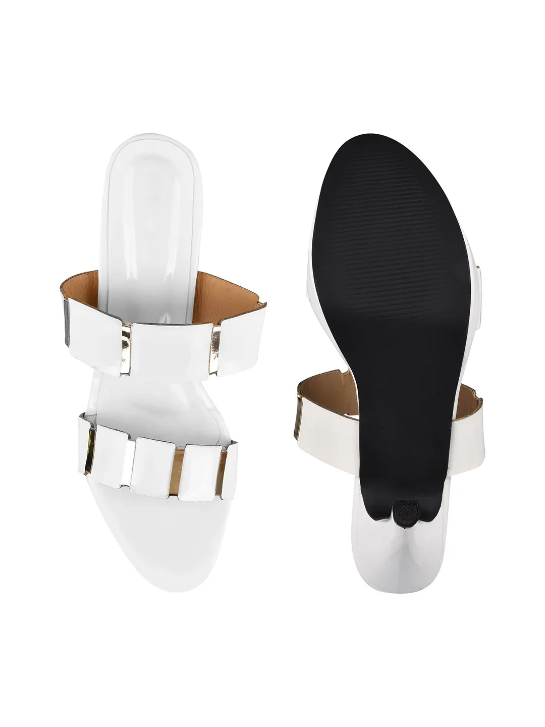 Luxe Patent Finish Heeled Sandals