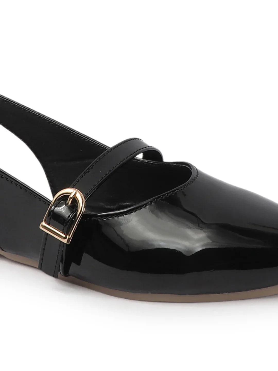 Classic Glossy Flat Mule Sandals