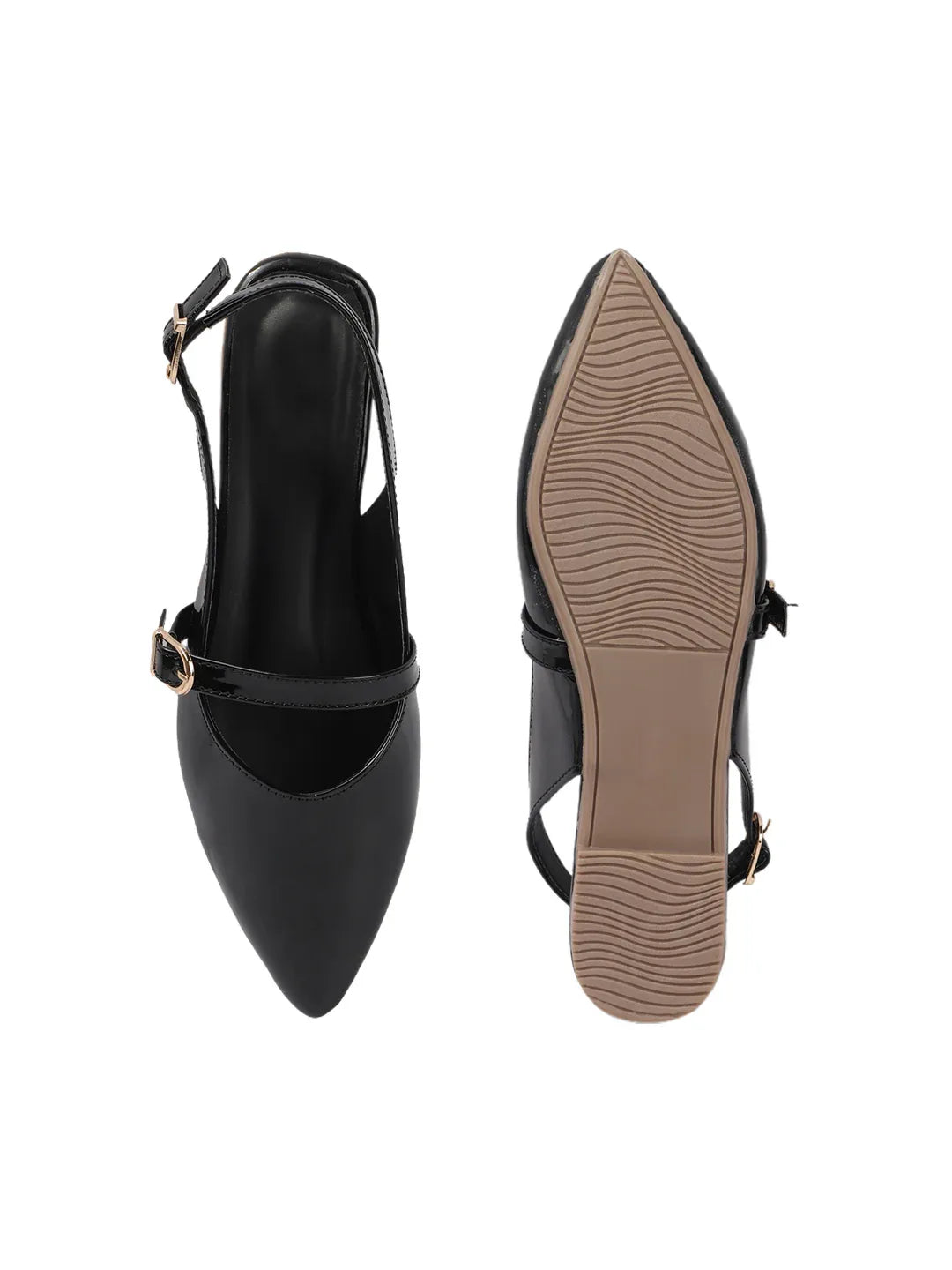 Classic Glossy Flat Mule Sandals