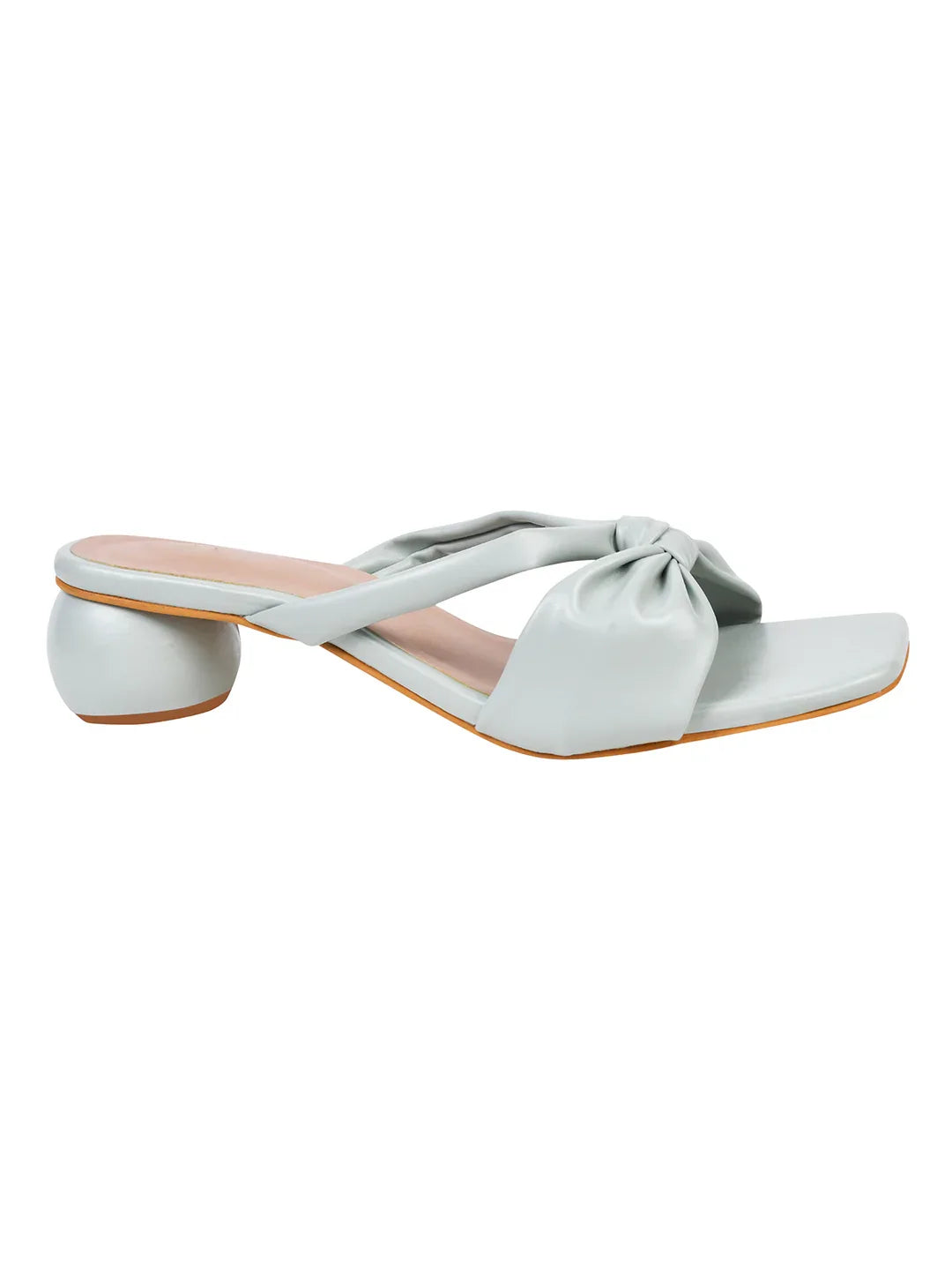 Elegant Knot Strap Block Heels