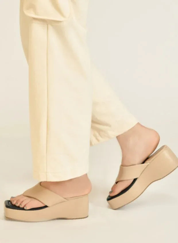 Daily Wear Cushioned Wedge Slippers
