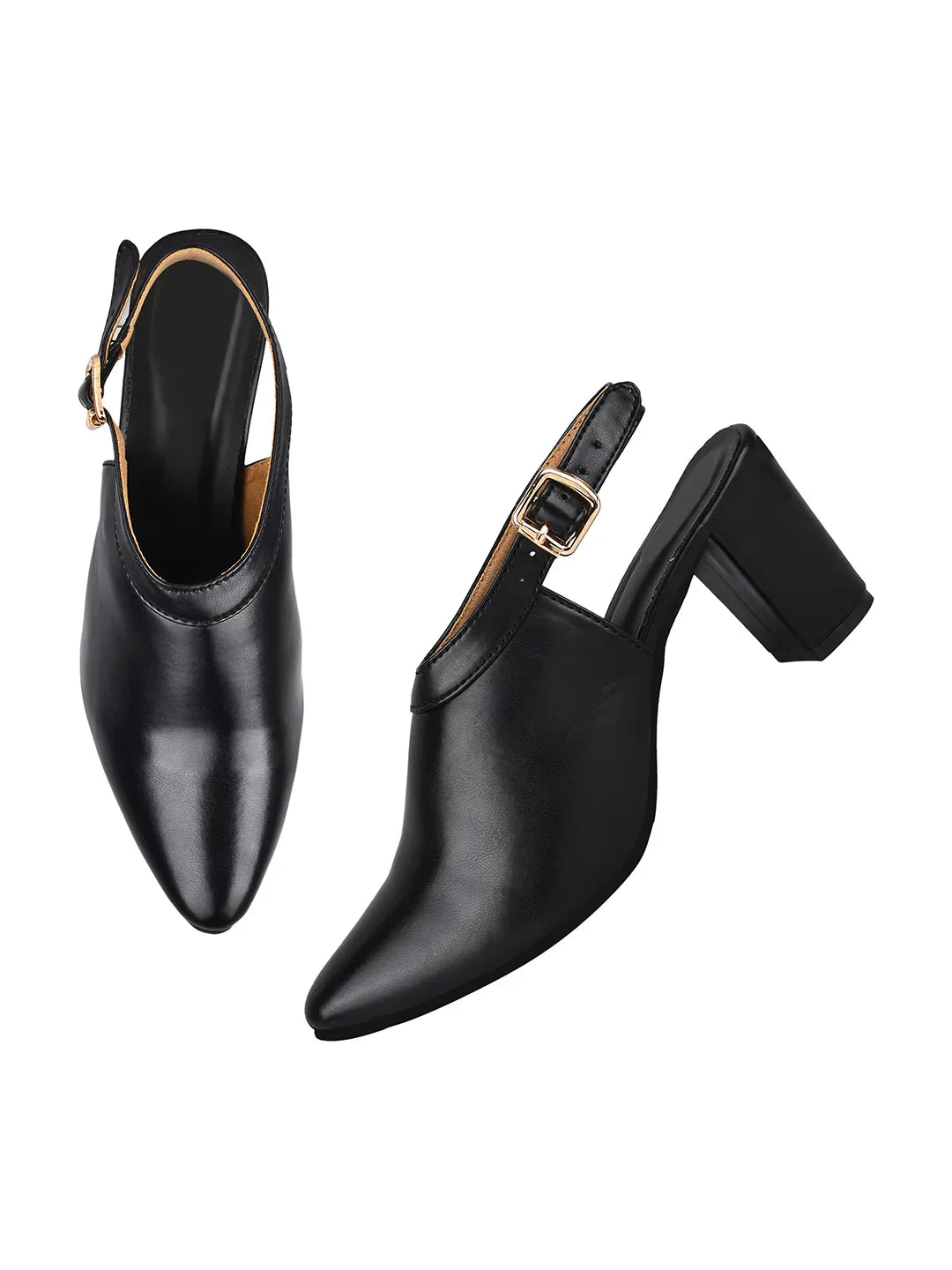 Classic Slingback Block Heel Shoes