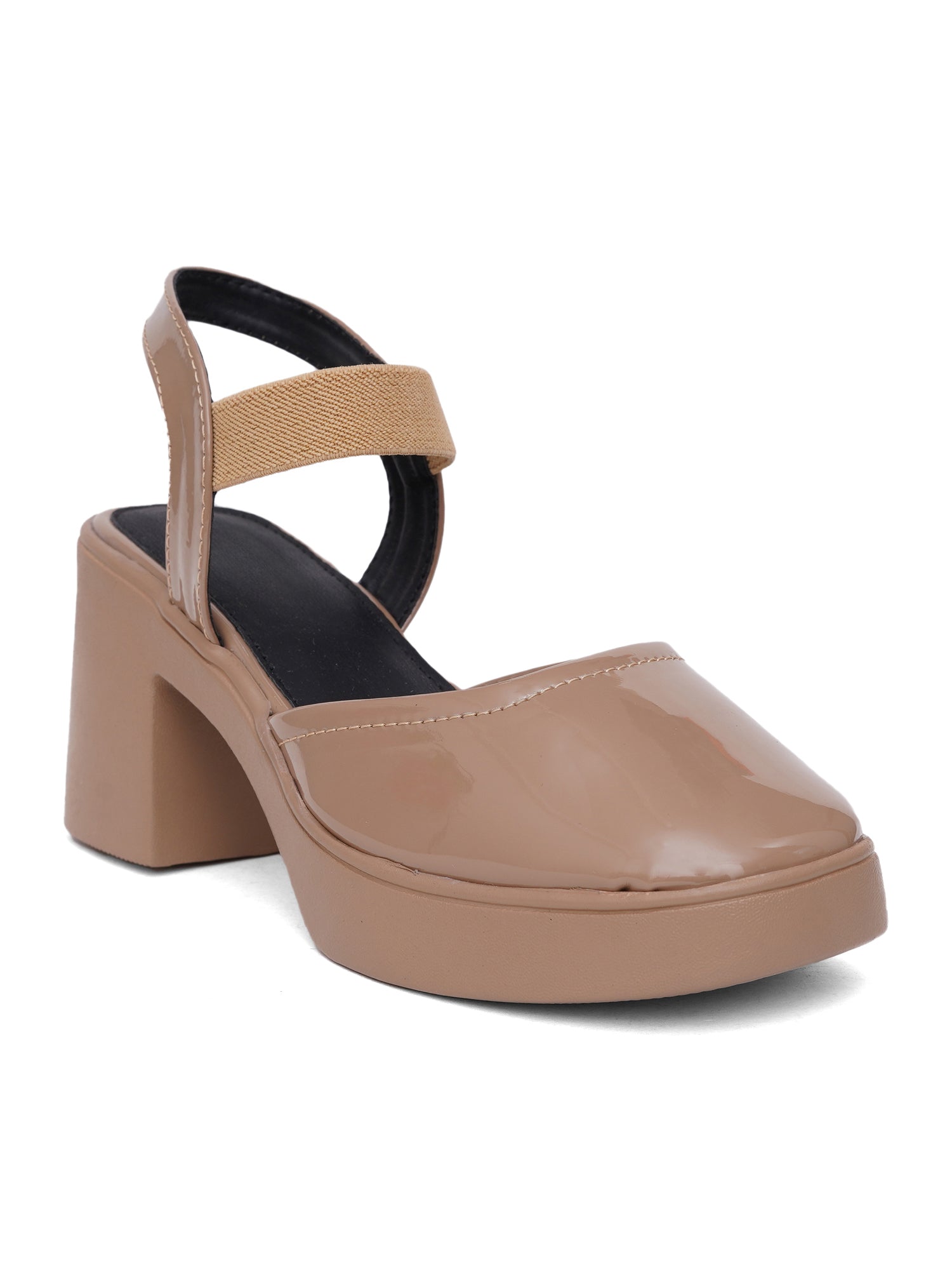 Trendy Open Toe Backstrap Block Heel Sandals