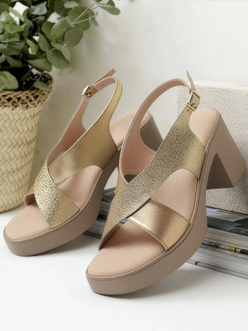 Party-Ready Sparkle Block Heels