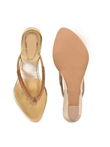 Elegant Embellished Wedge Sandals