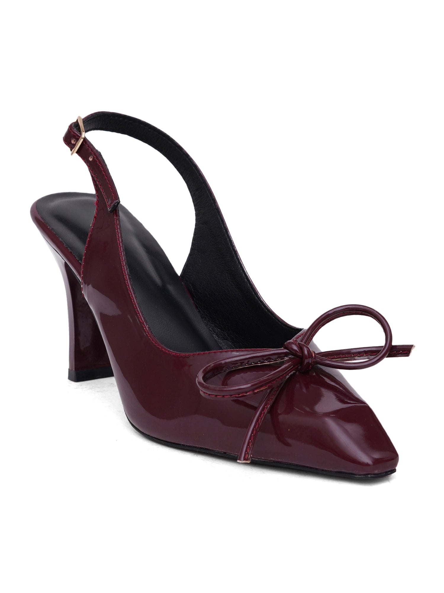 Twirl Bow Pointed Toe Slingback Heel