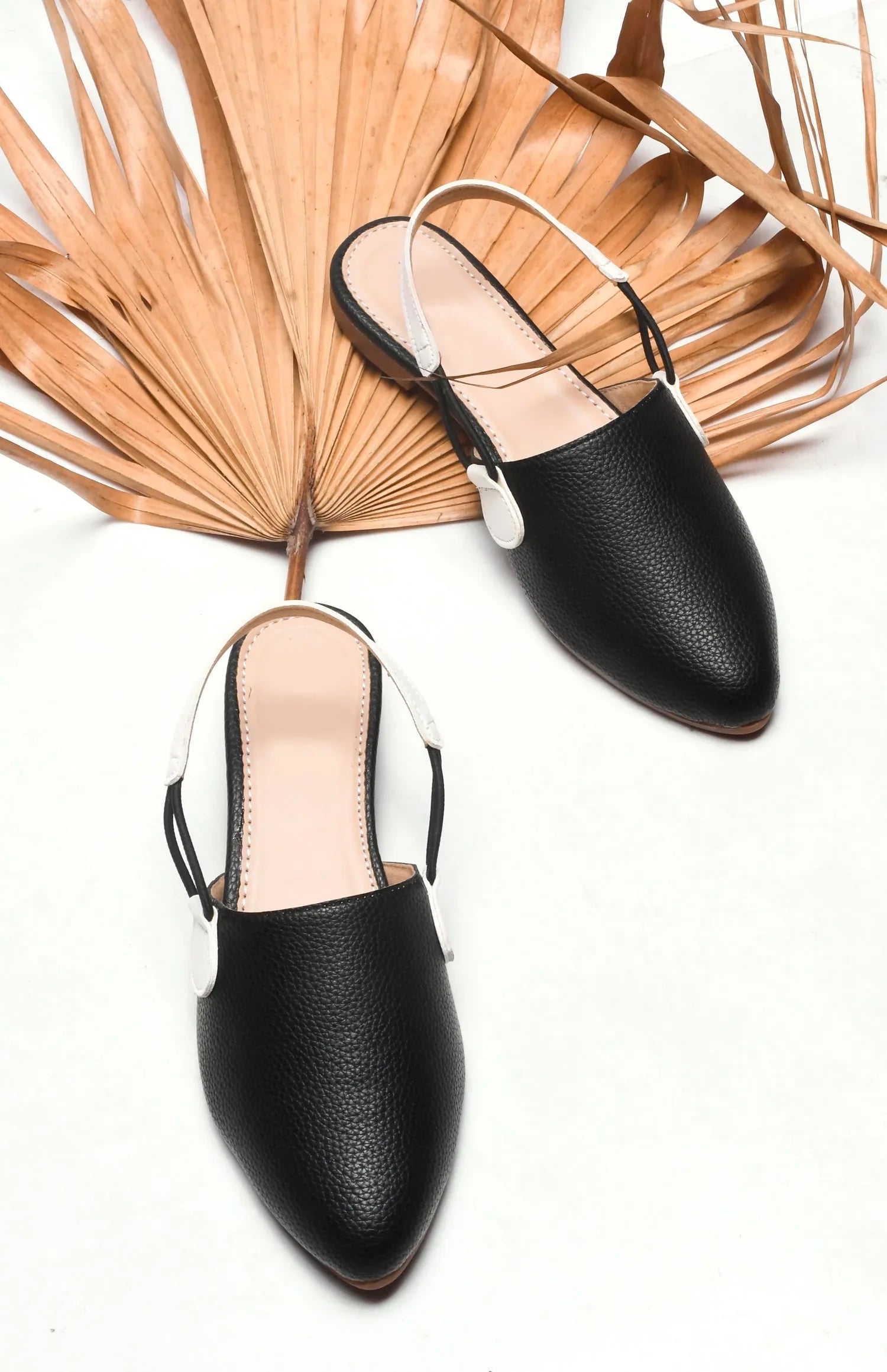 Modern Slingback Mule Flats with Pointed Toe
