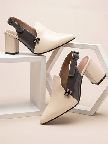 Stylish Pointed Toe Slingback Mules for Women