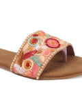 Heritage Embroidery Toe-Ring Flats