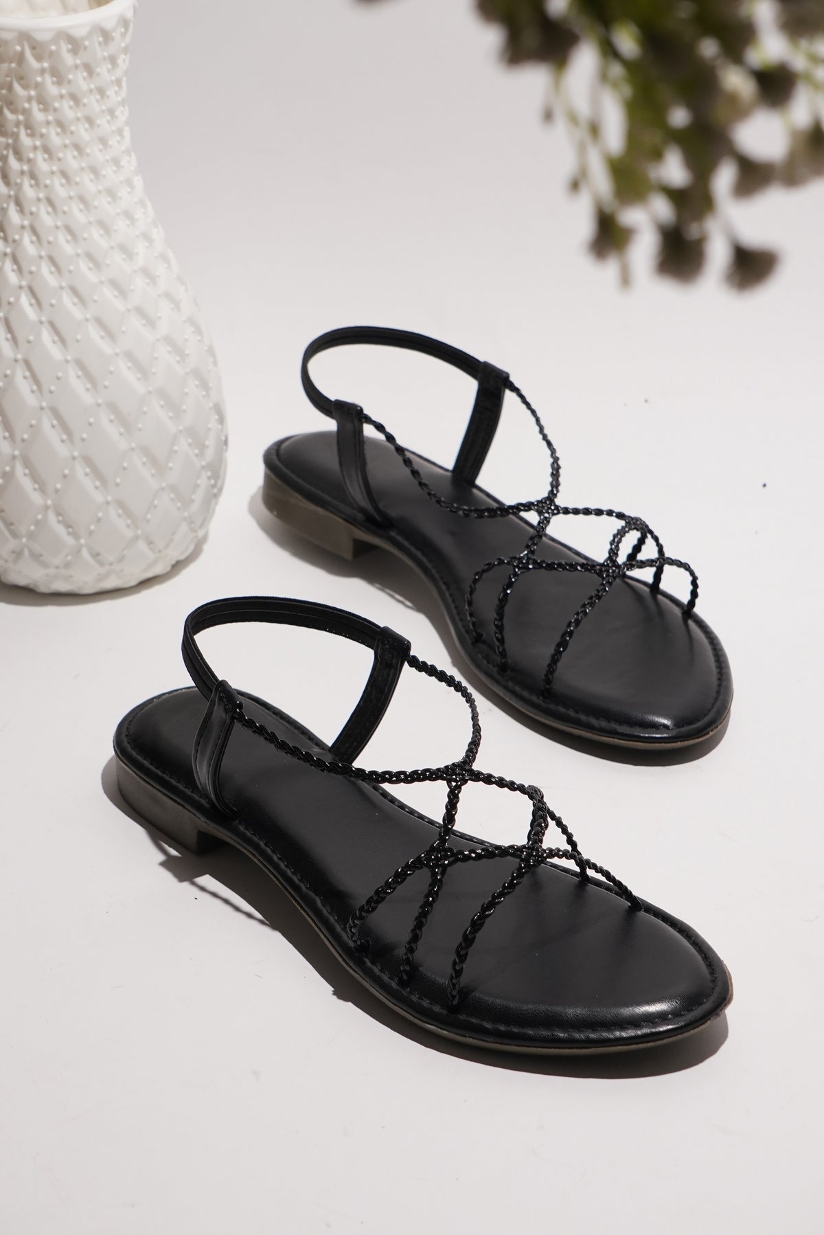 Chic Braided Strap Comfort Sandals