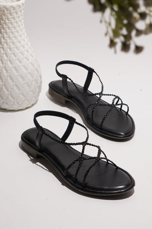 Chic Braided Strap Comfort Sandals