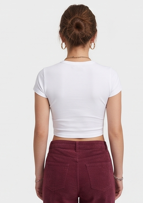 Boston 96 Graphic Crop T-Shirt-White