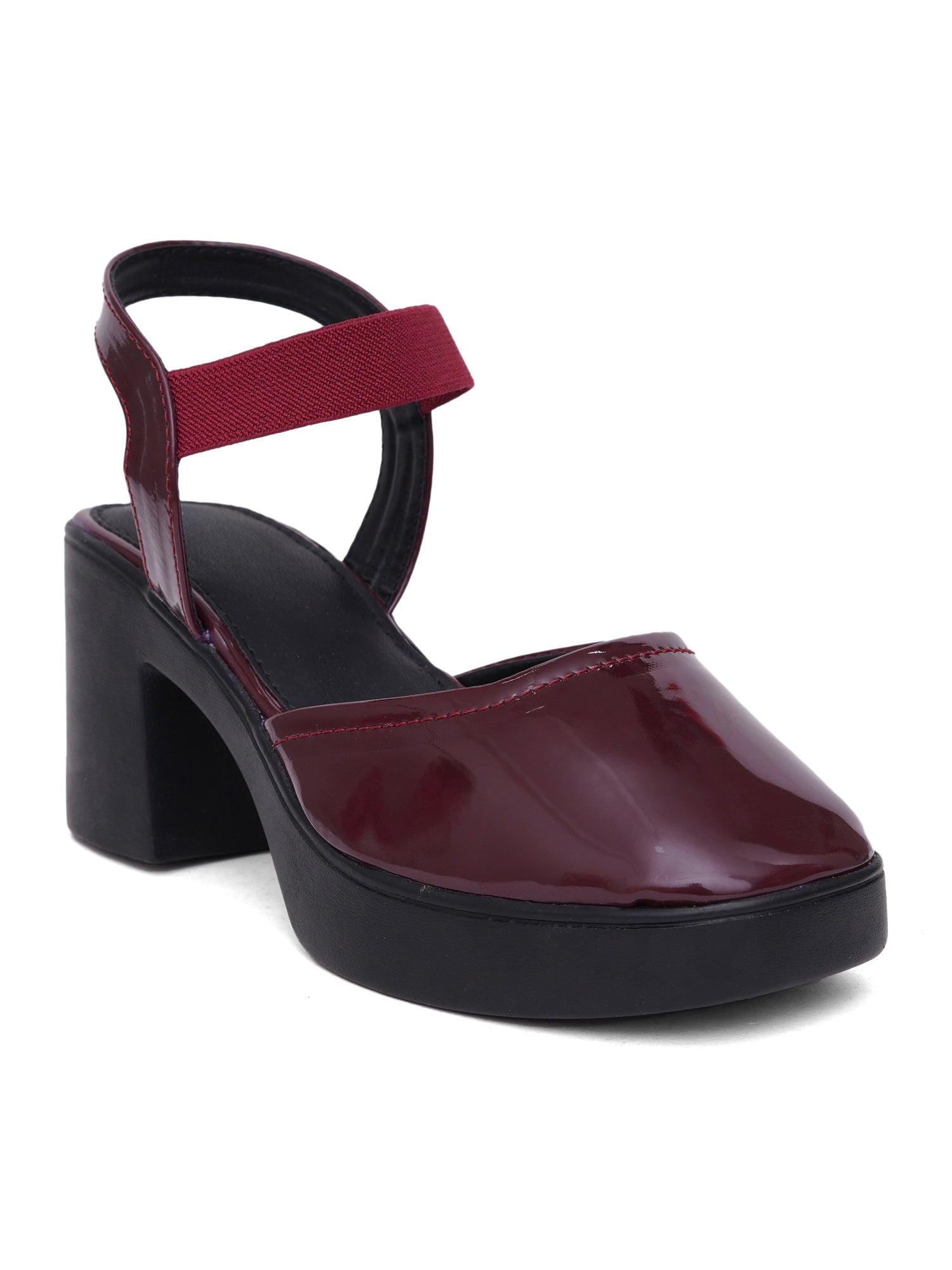 Trendy Open Toe Backstrap Block Heel Sandals