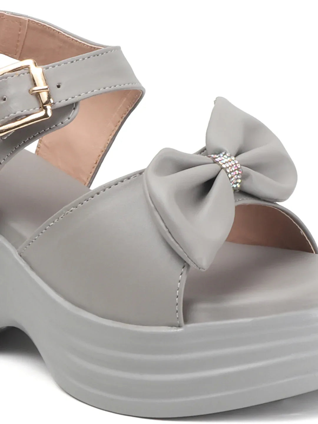 Modern Bow-Detail Casual Sandals