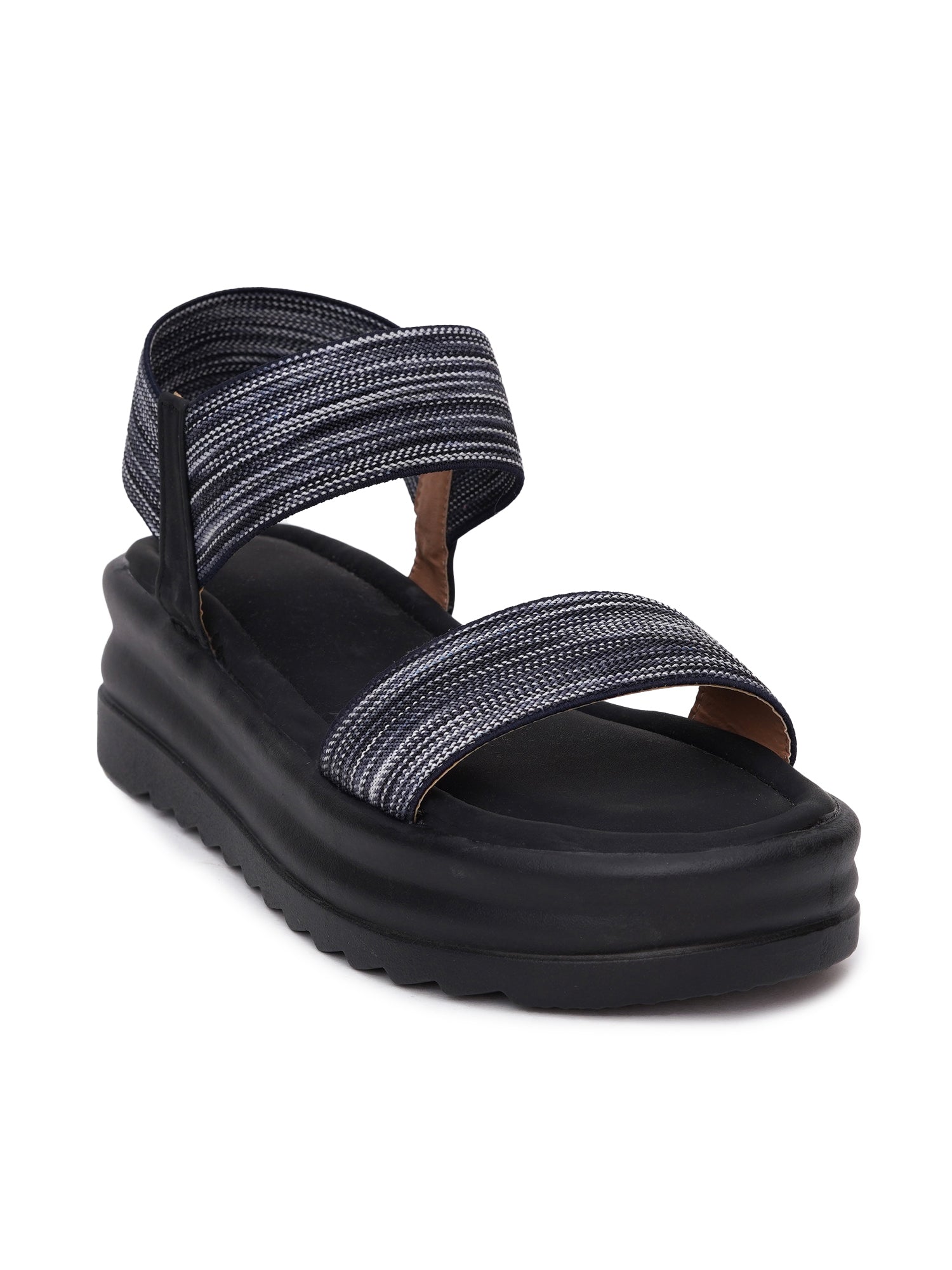 Elastic Cross-Strap Comfort Sandals