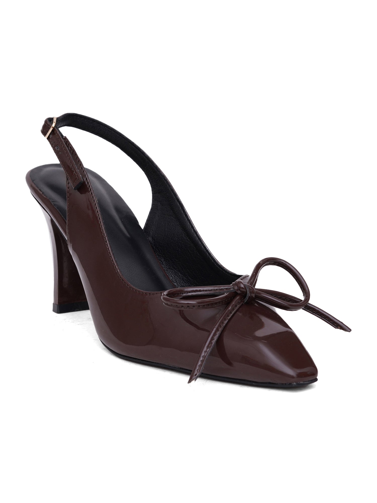 Twirl Bow Pointed Toe Slingback Heel