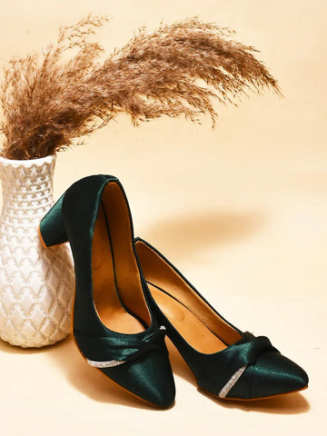 Classic Pointed-Toe Block Heels