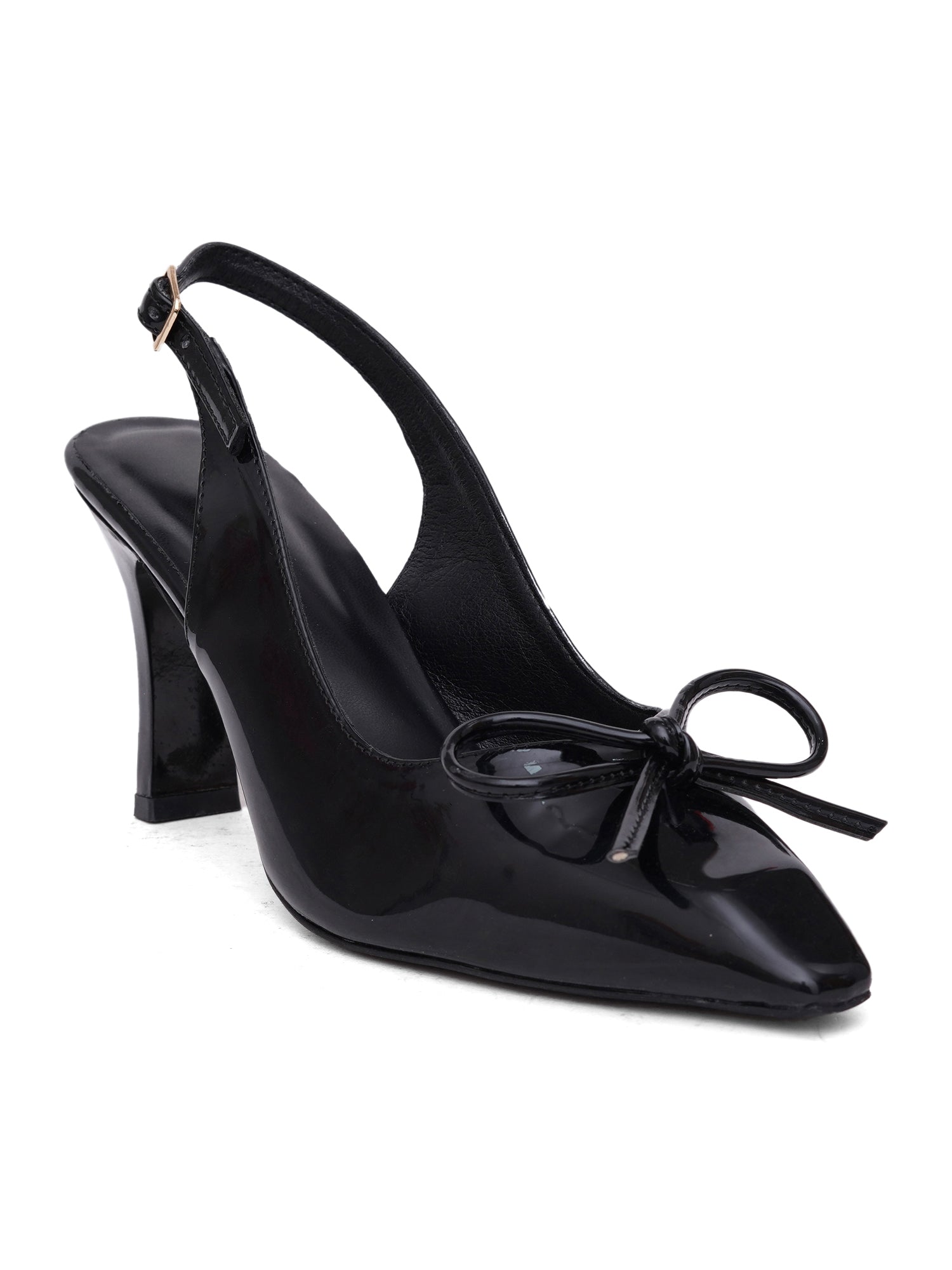 Twirl Bow Pointed Toe Slingback Heel