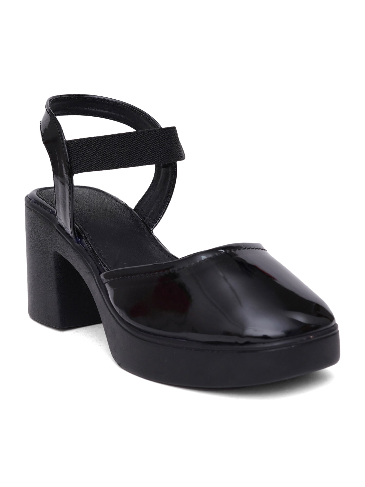Trendy Open Toe Backstrap Block Heel Sandals