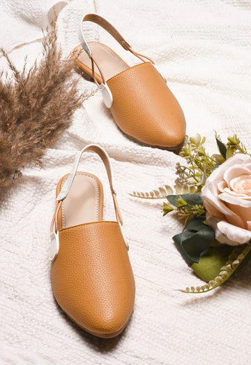 Modern Slingback Mule Flats with Pointed Toe