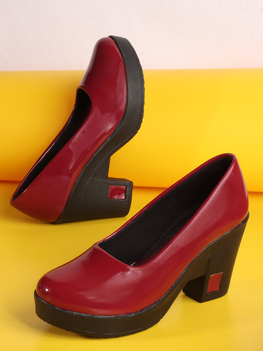 Classic Block Heel Work Pumps
