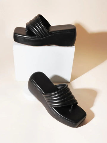 Comfort Curve Padded Wedge Slides