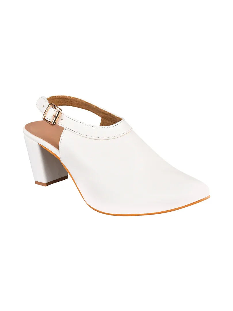 Classic Slingback Block Heel Shoes