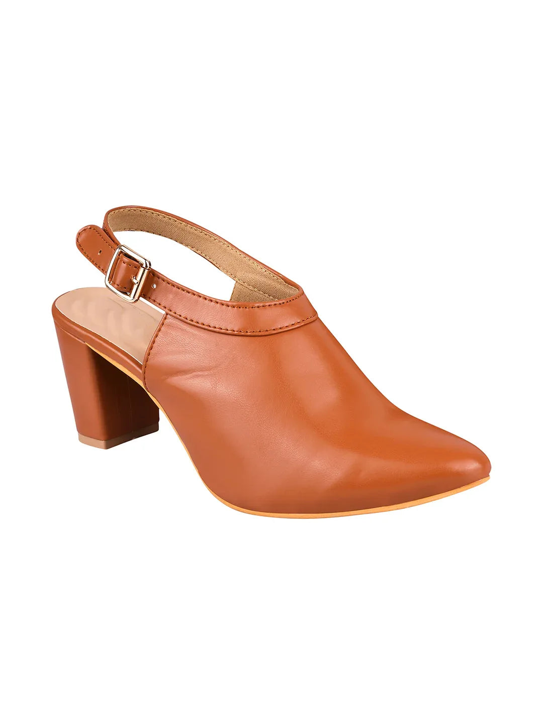 Classic Slingback Block Heel Shoes