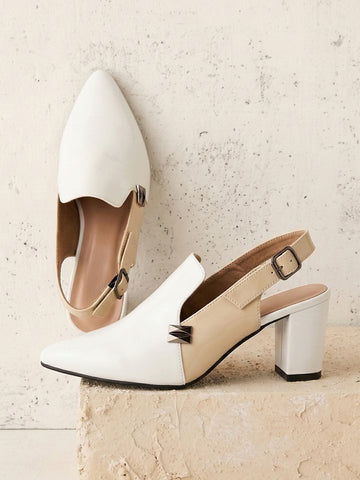 Stylish Pointed Toe Slingback Mules for Women